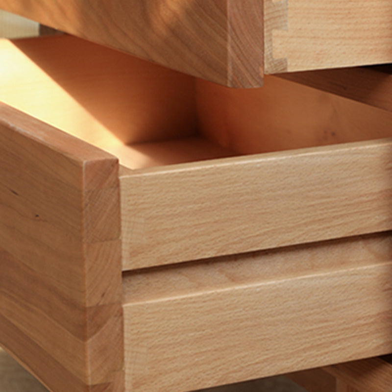 Étagères réglables du buffet moderne en bois massif en bois massif 2 dessinations de dessin