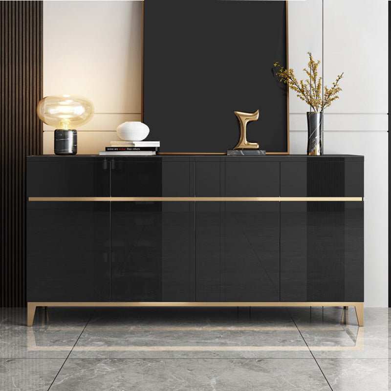 Modern Sideboard Buffet Cabinets Buffet Table with 4-Drawer and 4-Door Clearhalo 'buffet_sideboard' 'Buffets & Sideboards' 'furn' 'furn_buffet_sideboard' 'Furniture' 'Kitchen & Dining Furniture' 6065446