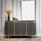 Glam Buffet Sideboard 4-Door Cabinets Dining Buffet for Living Room Clearhalo 'buffet_sideboard' 'Buffets & Sideboards' 'furn' 'furn_buffet_sideboard' 'Furniture' 'Kitchen & Dining Furniture' 6065450