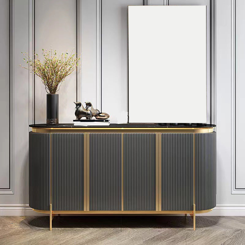 Glam Buffet Sideboard 4-Door Cabinets Dining Buffet for Living Room Clearhalo 'buffet_sideboard' 'Buffets & Sideboards' 'furn' 'furn_buffet_sideboard' 'Furniture' 'Kitchen & Dining Furniture' 6065450