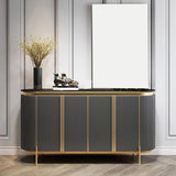 Glam Buffet Sideboard 4-Door Cabinets Dining Buffet for Living Room Clearhalo 'buffet_sideboard' 'Buffets & Sideboards' 'furn' 'furn_buffet_sideboard' 'Furniture' 'Kitchen & Dining Furniture' 6065450