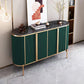 Glam Buffet Sideboard 4-Door Cabinets Dining Buffet for Living Room Green Clearhalo 'buffet_sideboard' 'Buffets & Sideboards' 'furn' 'furn_buffet_sideboard' 'Furniture' 'Kitchen & Dining Furniture' 6065459