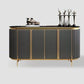 Glam Buffet Sideboard 4-Door Cabinets Dining Buffet for Living Room Clearhalo 'buffet_sideboard' 'Buffets & Sideboards' 'furn' 'furn_buffet_sideboard' 'Furniture' 'Kitchen & Dining Furniture' 6065461