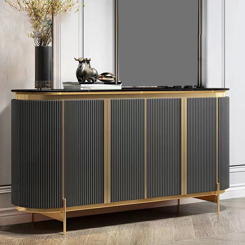 Glam Buffet Sideboard 4-Door Cabinets Dining Buffet for Living Room Clearhalo 'buffet_sideboard' 'Buffets & Sideboards' 'furn' 'furn_buffet_sideboard' 'Furniture' 'Kitchen & Dining Furniture' 6065462