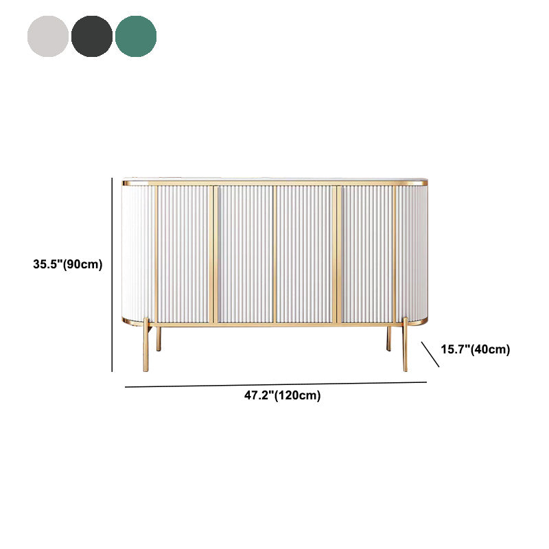 Glam Buffet Sideboard 4-Door Cabinets Dining Buffet for Living Room Clearhalo 'buffet_sideboard' 'Buffets & Sideboards' 'furn' 'furn_buffet_sideboard' 'Furniture' 'Kitchen & Dining Furniture' 6065463