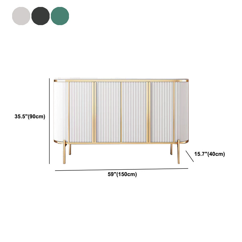 Glam Buffet Sideboard 4-Door Cabinets Dining Buffet for Living Room Clearhalo 'buffet_sideboard' 'Buffets & Sideboards' 'furn' 'furn_buffet_sideboard' 'Furniture' 'Kitchen & Dining Furniture' 6065464