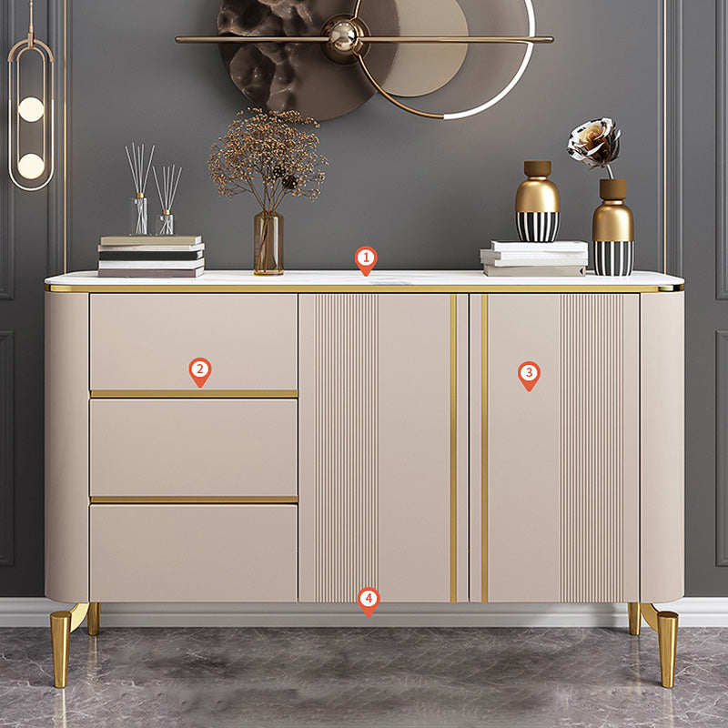 Armadi glam per pranzo buffet a 3 cassetto e sideboard a buffet a 2 porte