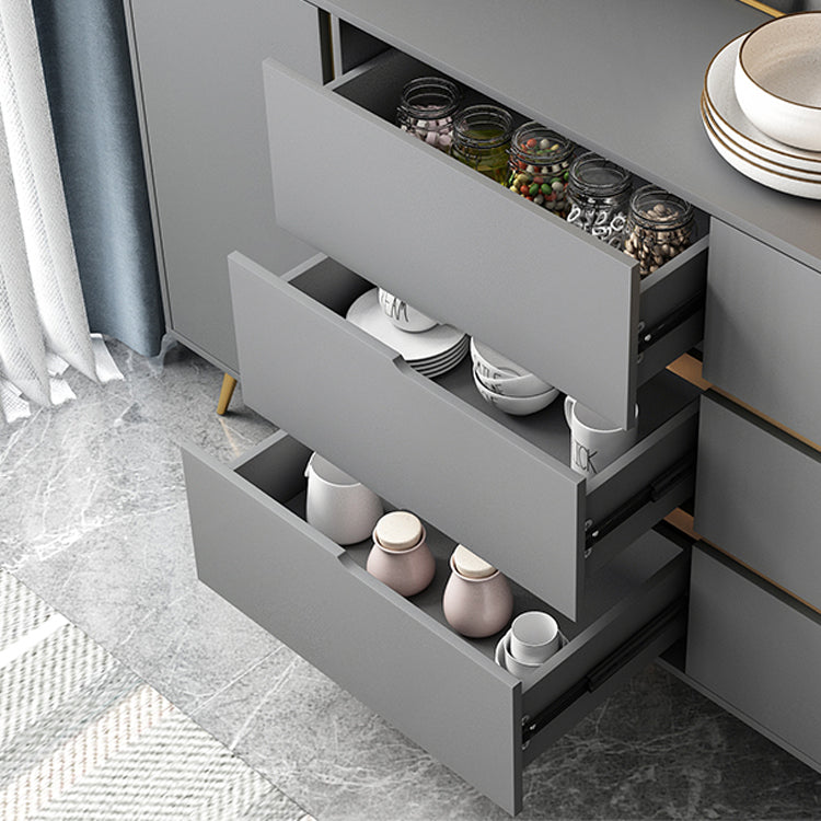 Gemanipuleerde houten sideboard tafel modern buffet dressoir voor keuken