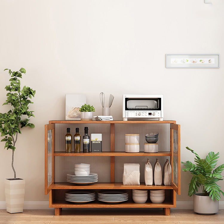 Brown Solid Wood Buffet Server Contemporary Dining Server for Kitchen Clearhalo 'buffet_sideboard' 'Buffets & Sideboards' 'furn' 'furn_buffet_sideboard' 'Furniture' 'Kitchen & Dining Furniture' 6065746