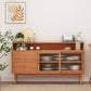 2-Drawer Buffet Stand with Sliding Doors Contemporary Buffet Server