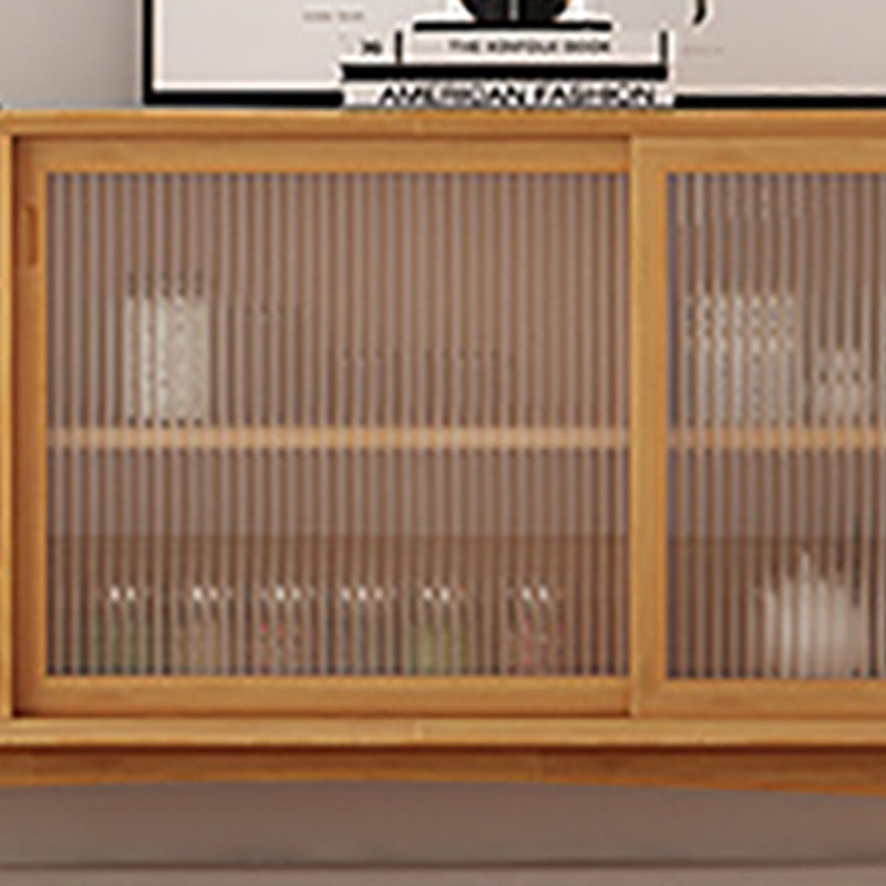 4-Dtrawer-Essbuffet mit Schiebetüren Kiefern Kiefer Massivholzbuffet Ständer