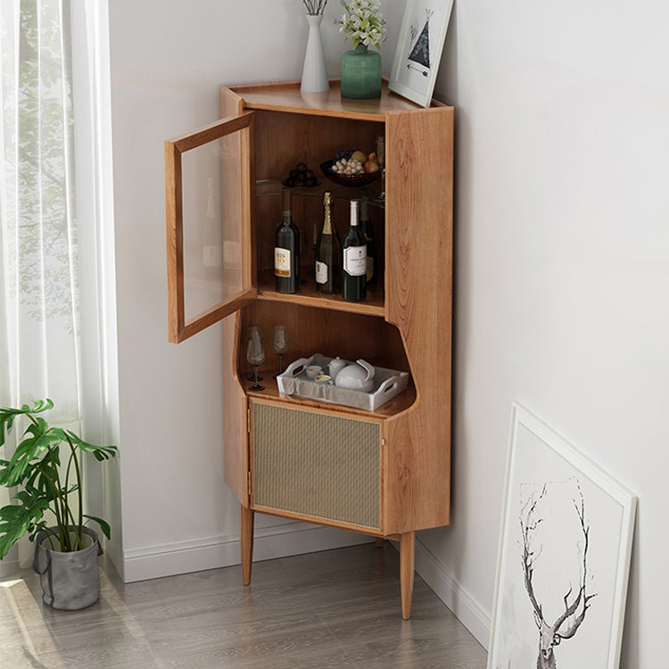 Pine Solid Wood Buffet Server 55.1 "H Moderno Comedor para cocina para la cocina