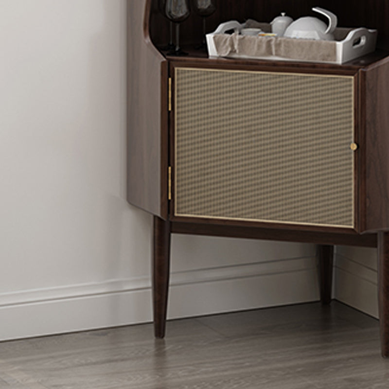 Pine Solid Wood Buffet Server 55.1 "H Moderno Comedor para cocina para la cocina