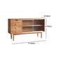 Pine Solid Wood Dining Buffet with Glass Doors Modern Buffet Clearhalo 'buffet_sideboard' 'Buffets & Sideboards' 'furn' 'furn_buffet_sideboard' 'Furniture' 'Kitchen & Dining Furniture' 6065844