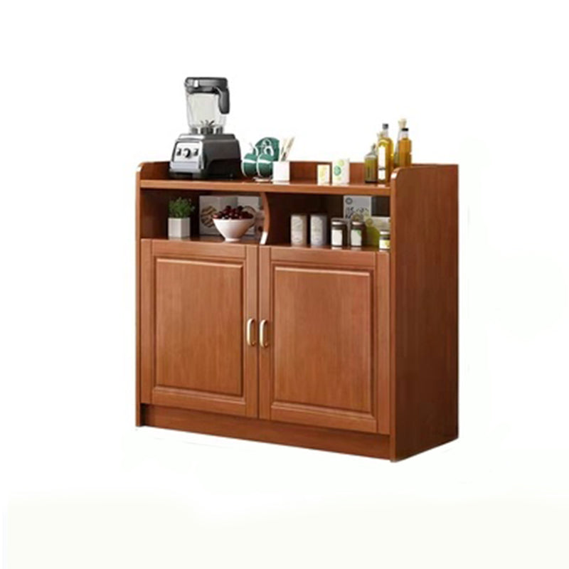 Rubberwood Solid Wood Sideboard Cabinets Contemporary Sideboard for Living Room