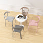 Modern Style Stackable Chair Dining Open Back Armless Chair for Kitchen with Plastic Legs