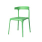 Modern Style Stackable Chair Dining Open Back Armless Chair for Kitchen with Plastic Legs