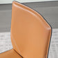 Designer Style Armless Chair Solid Back Side Leather Chair for Restaurant