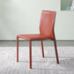 Designer Style Armless Chair Solid Back Side Leather Chair for Restaurant