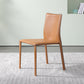 Designer Style Armless Chair Solid Back Side Leather Chair for Restaurant