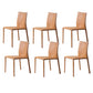 Designer Style Armless Chair Solid Back Side Leather Chair for Restaurant