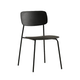 Industrial Armless Kitchen Chair Plastic Open Back Side Indoor Chair with Metal Base Clearhalo 'Dining Chairs' 'Dining Tables & Seating' 'dining_chair' 'furn' 'furn_dining_chair' 'Furniture' 'Kitchen & Dining Furniture' 6066095