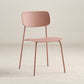 Industrial Armless Kitchen Chair Plastic Open Back Side Indoor Chair with Metal Base Pink 1 Piece Clearhalo 'Dining Chairs' 'Dining Tables & Seating' 'dining_chair' 'furn' 'furn_dining_chair' 'Furniture' 'Kitchen & Dining Furniture' 6066112