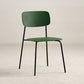Industrial Armless Kitchen Chair Plastic Open Back Side Indoor Chair with Metal Base Green 1 Piece Clearhalo 'Dining Chairs' 'Dining Tables & Seating' 'dining_chair' 'furn' 'furn_dining_chair' 'Furniture' 'Kitchen & Dining Furniture' 6066122