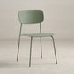 Industrial Armless Kitchen Chair Plastic Open Back Side Indoor Chair with Metal Base Light Green 1 Piece Clearhalo 'Dining Chairs' 'Dining Tables & Seating' 'dining_chair' 'furn' 'furn_dining_chair' 'Furniture' 'Kitchen & Dining Furniture' 6066127
