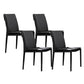 Upholstered Side Chair Faux Leather Modern Dining Side Chair