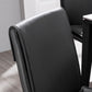 Upholstered Side Chair Faux Leather Modern Dining Side Chair