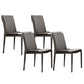 Upholstered Side Chair Faux Leather Modern Dining Side Chair