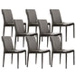 Upholstered Side Chair Faux Leather Modern Dining Side Chair