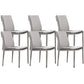 Upholstered Side Chair Faux Leather Modern Dining Side Chair