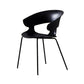 Modern Open Back Side Chair Plastic Indoor Arm Chair for Dining Room