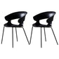Modern Open Back Side Chair Plastic Indoor Arm Chair for Dining Room