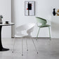 Modern Open Back Side Chair Plastic Indoor Arm Chair for Dining Room