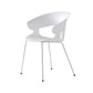 Modern Open Back Side Chair Plastic Indoor Arm Chair for Dining Room