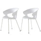 Modern Open Back Side Chair Plastic Indoor Arm Chair for Dining Room
