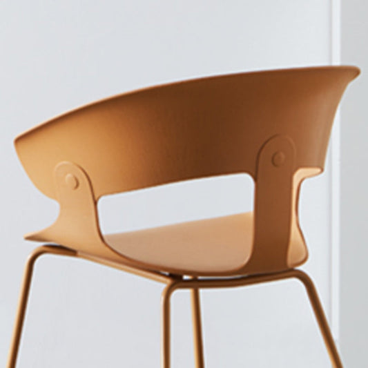 Silla de plástico de plástico con silla trasera abierta para el comedor