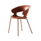 Modern Open Back Side Chair Plastic Indoor Arm Chair for Dining Room
