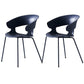 Modern Open Back Side Chair Plastic Indoor Arm Chair for Dining Room
