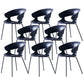 Modern Open Back Side Chair Plastic Indoor Arm Chair for Dining Room