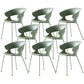 Modern Open Back Side Chair Plastic Indoor Arm Chair for Dining Room