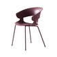Modern Open Back Side Chair Plastic Indoor Arm Chair for Dining Room
