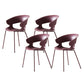 Modern Open Back Side Chair Plastic Indoor Arm Chair for Dining Room