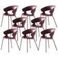Modern Open Back Side Chair Plastic Indoor Arm Chair for Dining Room