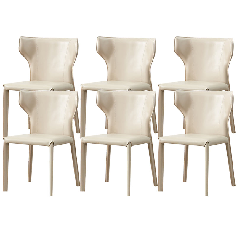 Contemporary Dining Side Chair Faux Leather Dining Chairs for Home
