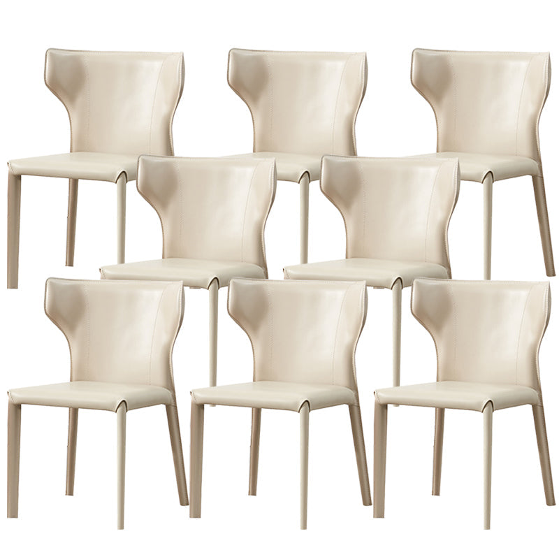 Contemporary Dining Side Chair Faux Leather Dining Chairs for Home