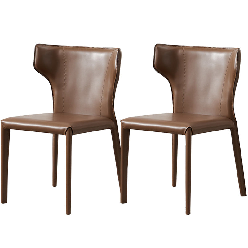 Contemporary Dining Side Chair Faux Leather Dining Chairs for Home